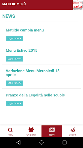 Matilde Menu Screen 3