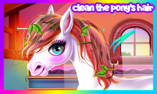 Rainbow Pony Hair Salon Screen 2