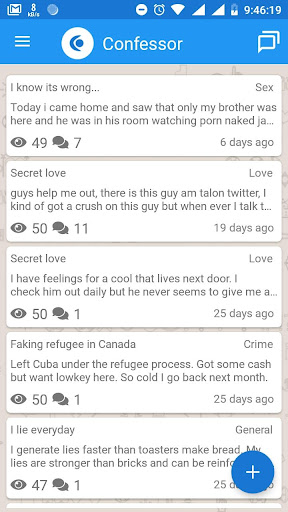 Confessor: Confess Anonymously Screenshot 1 - AppWisp.com