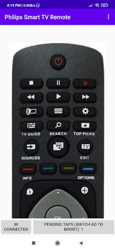 Android application Philips TV Remote App screenshort