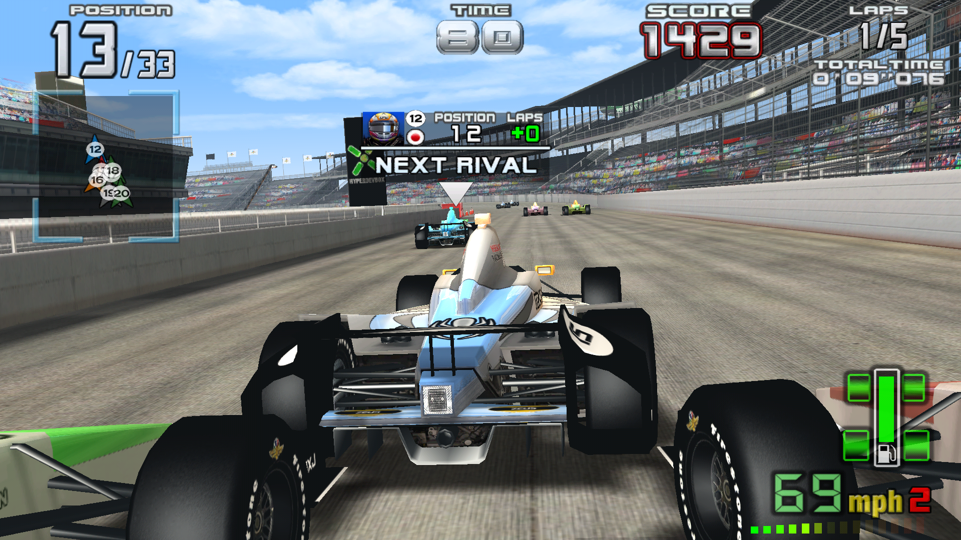 Android application INDY 500 Arcade Racing screenshort