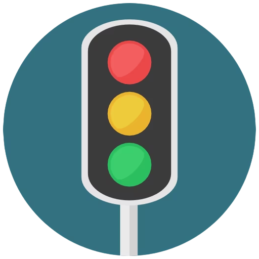 Traffic and road signs logo
