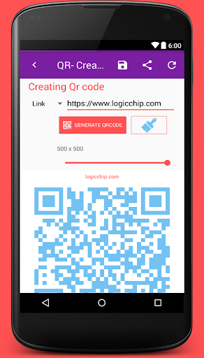 QR code Scanner and Generator Screen 3
