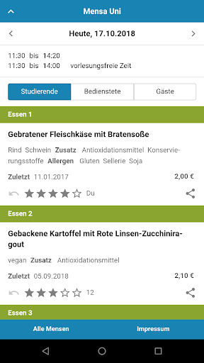 Mensa Hildesheim Screen 2