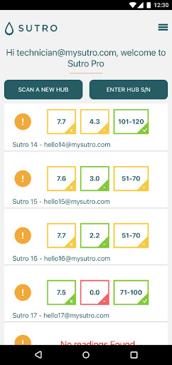 Android application Sutro-Pro screenshort