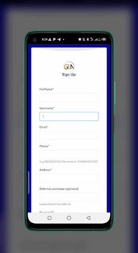 Android application Glnsub screenshort