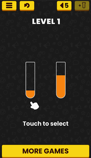 Android application Water Color Sort Puzzle screenshort