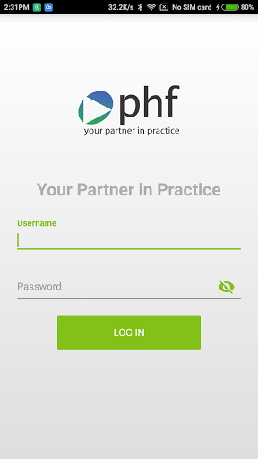 Android application PHF screenshort
