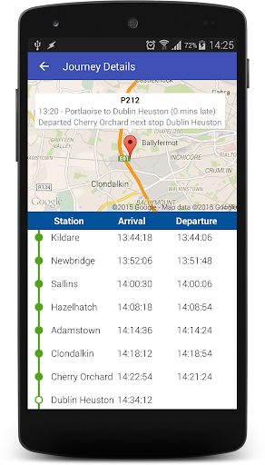 Train Times Ireland Screen 2