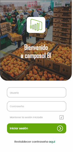 Android application Camposol BI screenshort