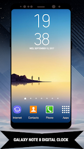 Galaxy Note8 Digital Clock Widget Pro APK (Paid) 1