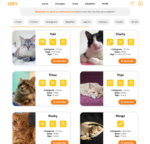 Zoey - Ton réseau pour animaux Screen 2