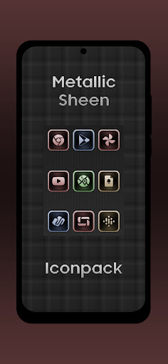 Screenshot of Metallic Sheen Icon Pack