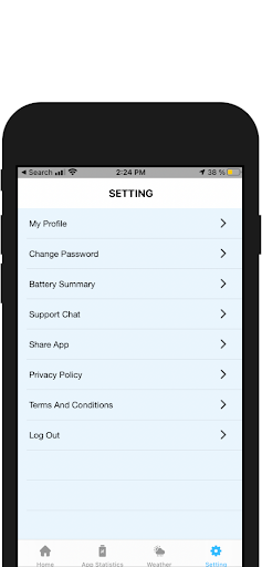 Screenshot of Battery Transfer / Receiver