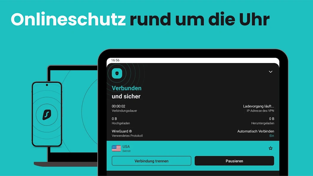 Surfshark: VPN für mehr Schutz UI shots 9