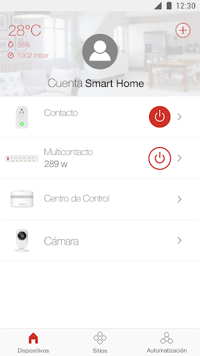 Android application TechZone Smart Home screenshort