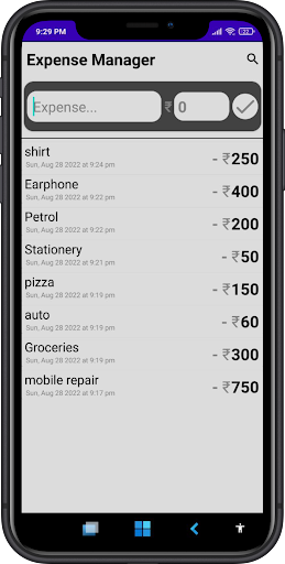 Android application Wallet Manager & Track Expense screenshort
