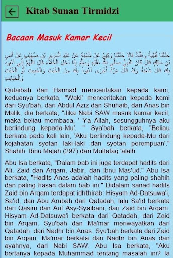 Kitab Thaharah Sunan Tirmidzi