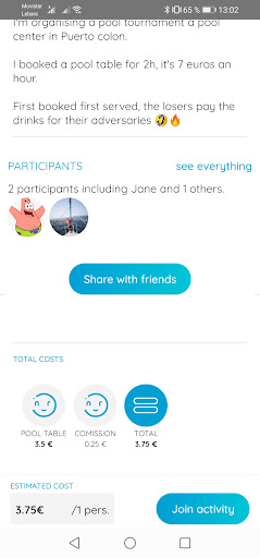 JoinRider - Share activities a Screen 3