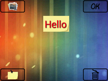 Android application Sticker on wallpaper screenshort