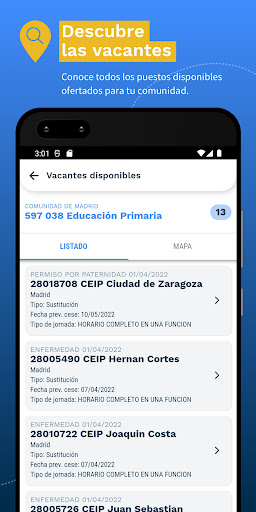 Nómades App: movilidad docente Screen 3