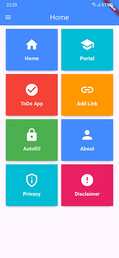 Android application AU App (All University Portal) screenshort