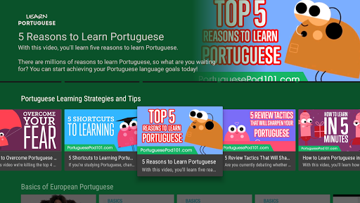 Learn Portuguese Screen 3