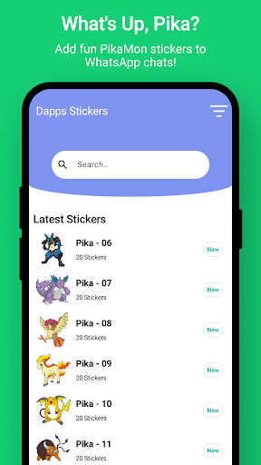 Screenshot of Stickers for chatting - WA