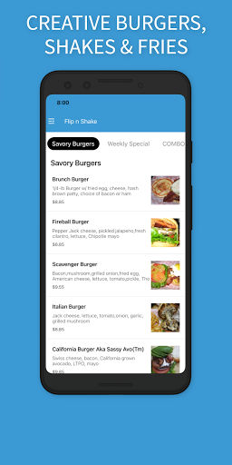 Android application Flip n Shake screenshort