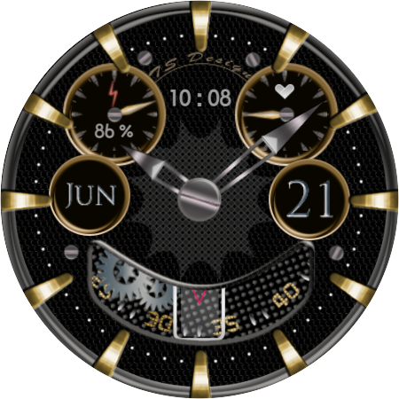 SilverWheel Watch Face Wear OS