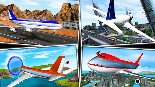 طائرة تجريبية محاكاة الطيران 3D – ألعاب الطائرة 5