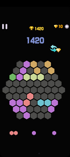 Android application Hex Blocks screenshort