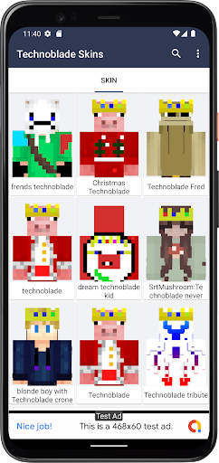 Technoblade Skins Screen 2