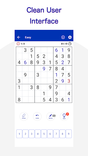 Android application Sudoku screenshort