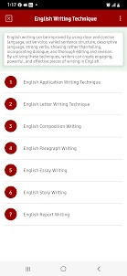 English Writing Technique