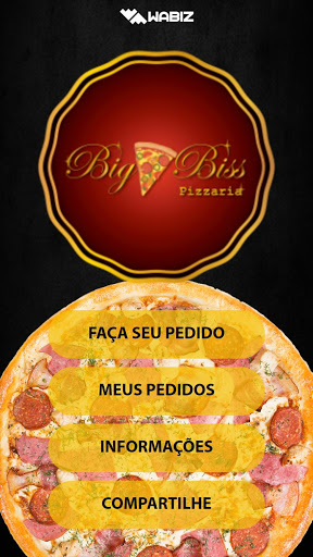 Android application Pizzaria Big Biss screenshort