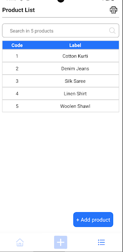 Invoice, Billing app - OK BILL Screen 2