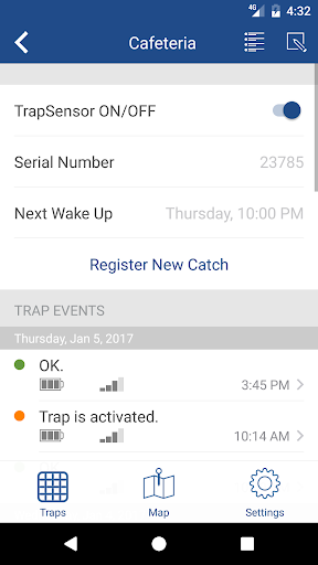 TrapSensor Screen 2