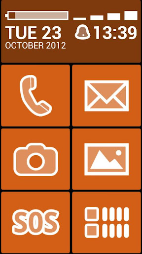 Android application BL Orange Theme screenshort