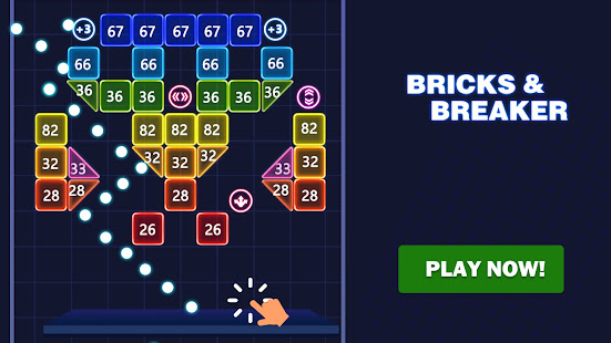 Bricks Breaker-Swipe Glow Balls screenshots apk mod 1
