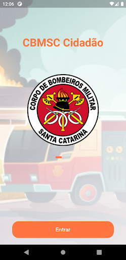 Android application CBMSC Cidadão screenshort