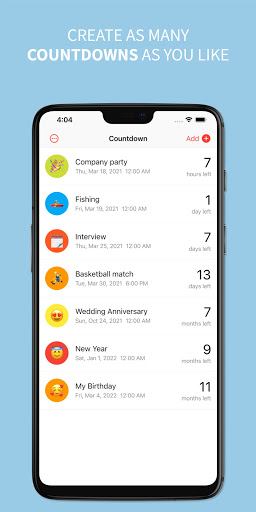 Android application Lite Countdown screenshort