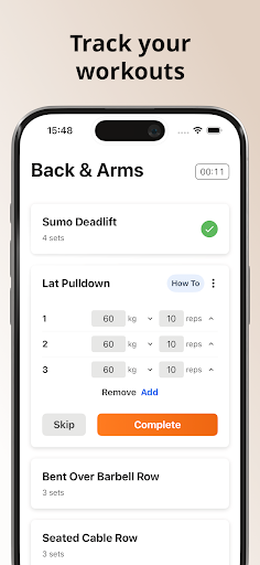 Android application YourWay: Fitness & Workouts screenshort