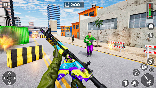 Android application Commando Mission Game Strike screenshort