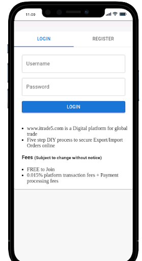 Android application ITrade5 screenshort