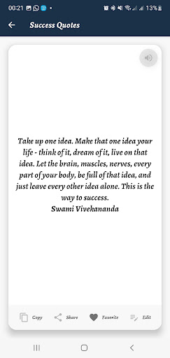 Quotes and Status Screen 3