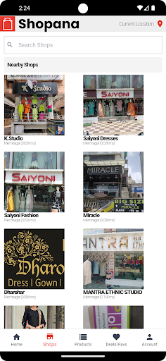 Android application Shopana screenshort
