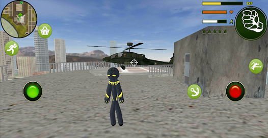 Screenshot 8 Black Panther Stickman Rope He android