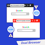 Cover Image of डाउनलोड Fast Dual Browser: Secure Private Browser 1.0.4 APK