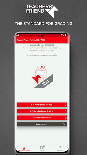 Android application Simple Power Grader EDU 2024 screenshort